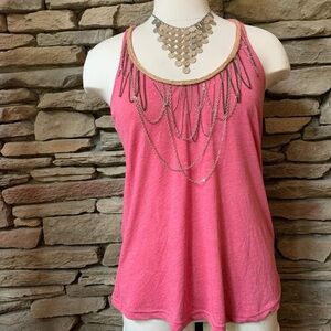 Charlotte Russe Chain Racerback Tank